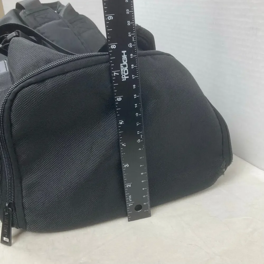 Lifetime Fitness Healthy Way Gym Duffle Bag Black Nylon Workout Training 18''